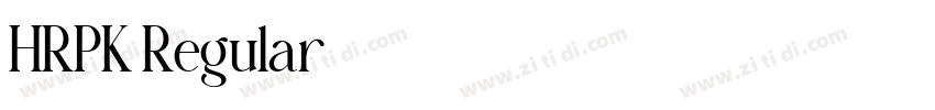 HRPK Regular字体转换 HRPK Regular字体转换